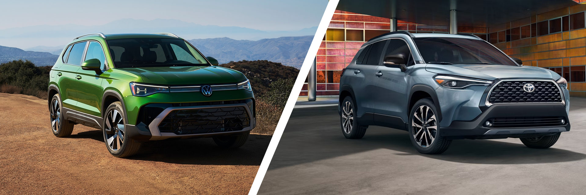2025 Volkswagen Taos vs 2025 Toyota Corolla Cross