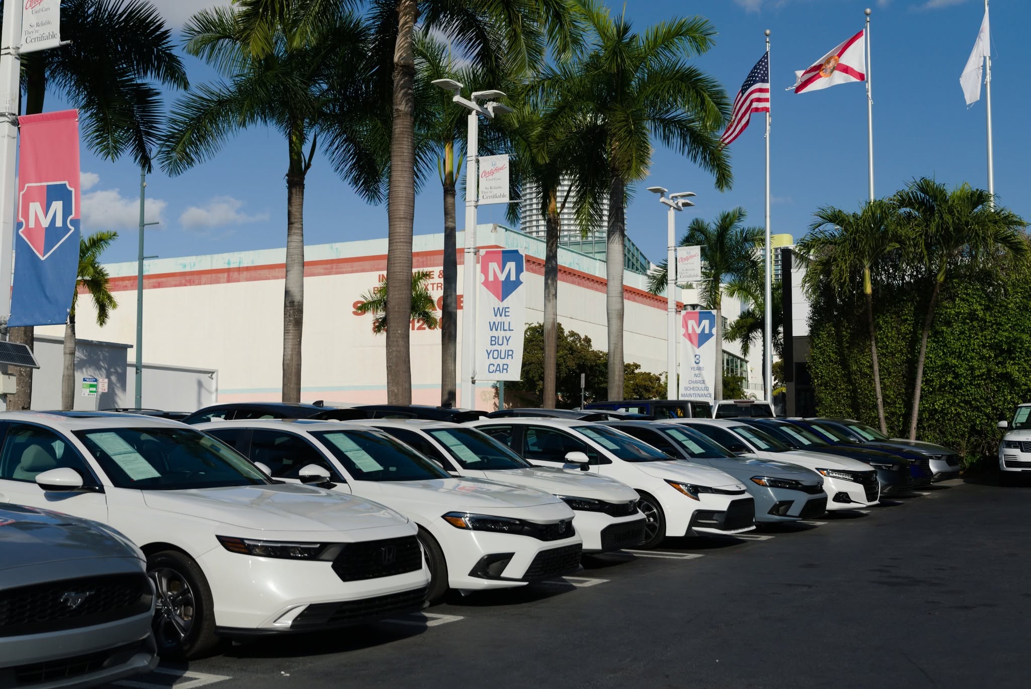 Lote de vehículos de Brickell Honda